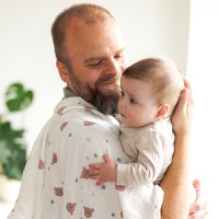 Set 3 scutece din muselina super soft 70x70 cm Babyono multicolor 03 - 3