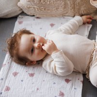 Set 3 scutece din muselina super soft 70x70 cm Babyono multicolor 03 - 9