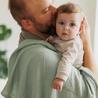 Set 3 scutece din muselina super soft 70x70 cm Babyono multicolor 04 - 3