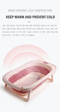 Set 4 in 1 Little Mom Grey cu cadita pliabila cu termometru display digital incoporat, reductor anatomic pentru bebelusi, galetusa pliabila si recipient pentru clatire pliabil cu maner, non-toxice, fara BPA - 7