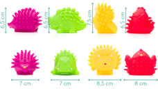 Set 4 jucarii de baie colorate Fillikid