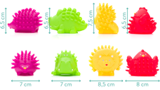 Set 4 jucarii de baie colorate Fillikid