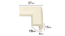 Set 4 protectii colturi pentru mobila Car Boy Safety Galben din spuma 18x37x15x4