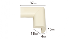 Set 4 protectii colturi pentru mobila Car Boy Safety Maro din spuma 18x37x15x4