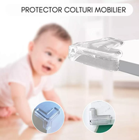 Set 4 protectii transparente pentru colturi 18x400x11x15x4 - 10