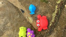 Set 7 animalute de baie Playgro fara BPA Floating Sea Friends New Blue