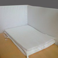 Set aparatori laterale din damasc 120x60 cm h40 cm - 2