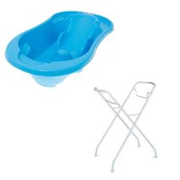 Set Cadita anatomica cu suport metalic Komfort Albastra - 3
