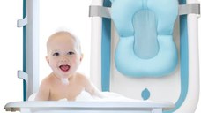 Set Cadita pliabila NiceKids cu Hamac inclus Blue