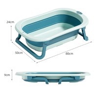 Set cadita pliabila pentru copii Little Mom Dino Pink, cu pernuta bebelusi detasabila, termometru display digital incorporat, dop scurgere, picioruse antiderapante, design ergonomic,80 x 50 x 24 cm - 4