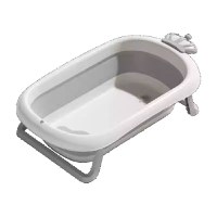 Set Cadita pliabila pentru copii, Little Mom Royal Grey, termometru incorporat si suport anatomic cu tetiera inclus, dimensiune 24 x 92 x 51 cm - 1