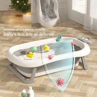 Set Cadita pliabila pentru copii, Little Mom Royal Grey, termometru incorporat si suport anatomic cu tetiera inclus, dimensiune 24 x 92 x 51 cm - 6