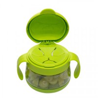 Set cani pentru gustare Ubbi roz si verde - 2