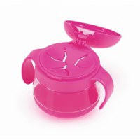 Set cani pentru gustare Ubbi roz si verde - 3