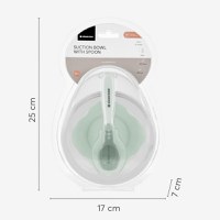 Set castron cu ventuza si lingurita KikkaBoo Beige,capacitate 250ml,fara bpa,compartiment pentru lingurita - 5