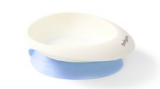 Set castron si lingurita Babyono albastru deschis