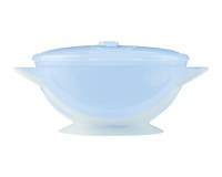 Set castronel cu ventuza capac si lingurita KikkaBoo Feedy Blue - 4