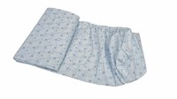 Set cearceafuri Blue Moon patut bebelus cu elastic din bumbac 63x127 cm KidsDecor - 2