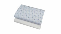 Set cearceafuri Blue Moon patut bebelus cu elastic din bumbac 63x127 cm KidsDecor - 8