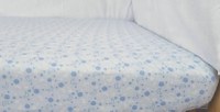 Set cearceafuri Blue Moon patut bebelus cu elastic din bumbac 63x127 cm KidsDecor - 5