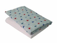 Set cearceafuri Stelute somnoroase patut bebelus 60x120 cm cu elastic din bumbac - 6