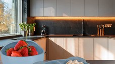 Set complet de hranire copii pentru diversificare hrana, 8 piese din silicon cu fixare in ventuze, blue Teddy