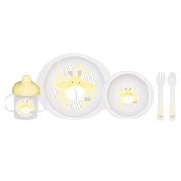 Set complet de masa cu 5 piese Giraffe Party mustard - 2