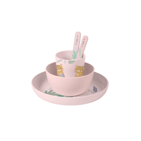 Set complet de masa cu 5 piese Jungle Cheetahs rose - 4
