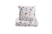 Set complet lenjerie 5 piese pentru patut incastrabil model rachete - 4