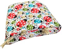 Set de aparatori pufoase h35 pat 120x60 cm DeLuxe Buburuze colorate - 1