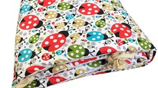 Set de aparatori pufoase h35 pat 120x60 cm DeLuxe Buburuze colorate