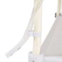 Set de baie 2 in 1 pentru copii, Little Mom, cu masuta de infasat, Salteluta cu masuratoare integrata, cadita cu termometru digital incorporat, dimensiune 54 x 83 x 93 cm, Grey - 4