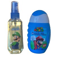 Set de baie Super Mario cu gel de dus si apa de toaleta - 1