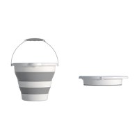 Set de baita 5 in 1 Premium pentru bebelusi Little Mom Comfort  Care grey, Cadita pliabila cu termometru integrat, Hamac moale ergonomic si accesorii de imbaiere incluse - 1