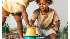 Set de forme pentru nisip Alto de la Quut Toys - Albastru
