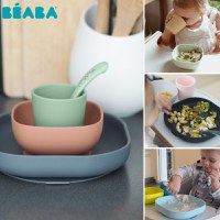 Set de masa silicon Beaba 4 piese Mineral - 4