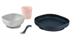 Set de masa silicon Beaba 4 piese Night Blue