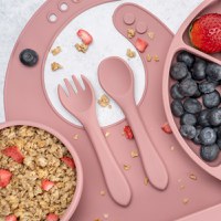 Set diversificare AppeKids din silicon 5 piese Classic Old Rose - 5