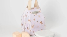 Set geanta termoizolanta Mealtote cu cutie Miniware Grow bento Ready Go Bent 4 piese Golden Swallow