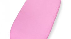 Set insertie textila pentru landoucosulet copii Kerstin Pink Minnie, cearsaf cu elastic asortat 80x38 cm, realizate din bumbac 100