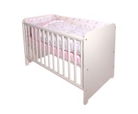 Set lenjerie pat Smile bumbac ranforce Pink Moons  Stars 60 x 120 cm - 2