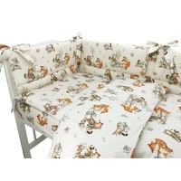 Set lenjerie patut 5 piese MimiNu cu pilota si perna din bumbac 120x60 cm Design Time for fun - 2