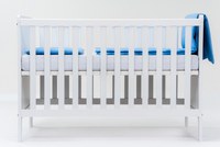 Set lenjerie pentru patut cu 6 piese din bumbac 120x60 cm Blue - 2