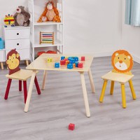 Set masuta cu 2 scaunele din lemn Ginger Home Animals - 8