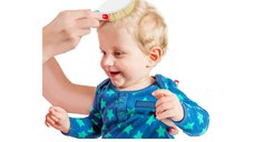 Set pieptan si perie din peri naturali BabyJem Pink