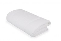 Set pilota 135 x 100 cm si perna 40 x 60 cm pentru copii bumbac si umplutura BabySoft alb - 1