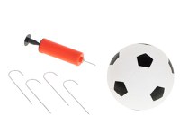 Set poarta de fotbal pentru copii, Ikonka, cu pompa si minge incluse, dimensiune 156 x 70 x 107cm, Soccer Goal - 2