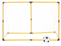 Set poarta de fotbal pentru copii, Ikonka, cu pompa si minge incluse, dimensiune 156 x 70 x 107cm, Soccer Goal - 3
