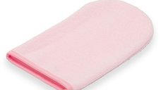 Set prosop cu gluga si manusa baie New Baby 80 x 80 cm basic pink