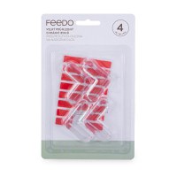 Set protectii Feedo pentru colturi ascutite 4 x 4 x 1.5 cm 4 bucati transparent - 2
